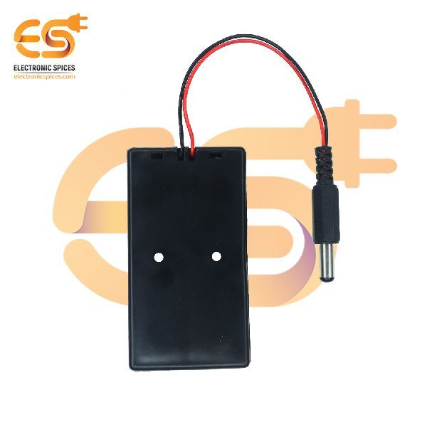 18650 3.7V 2 Battery Holder Hard Plastic Case With 3.5mm pin1 (3.7V X 2 Battery = 7.4Volt)