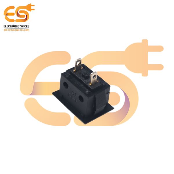 SPST Momentary Heavy Duty Rectangle Shape Black Color Push Button