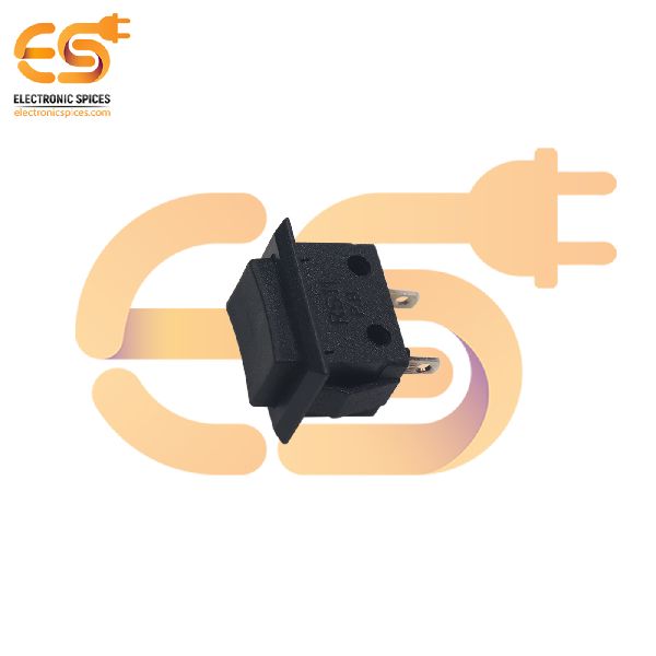 SPST Momentary Heavy Duty Rectangle Shape Black Color Push Button