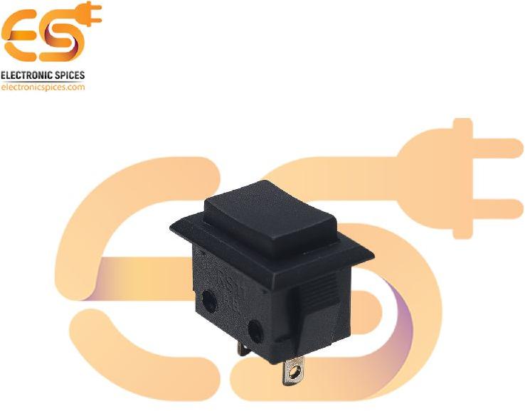 SPST Momentary Heavy Duty Rectangle Shape Black Color Push Button