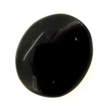 Black Agate Gemstone, Shape : OVEL