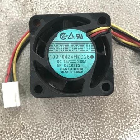 Black 109P0424H7D01 Case Cooling Fan, For Electronics, 24 Vdc