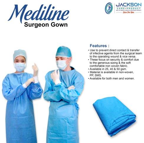 Surgeon Gown, Size : Free