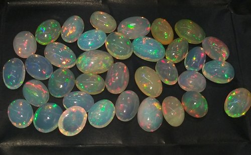 Jamnadas Opal Stone, Shape : Oval