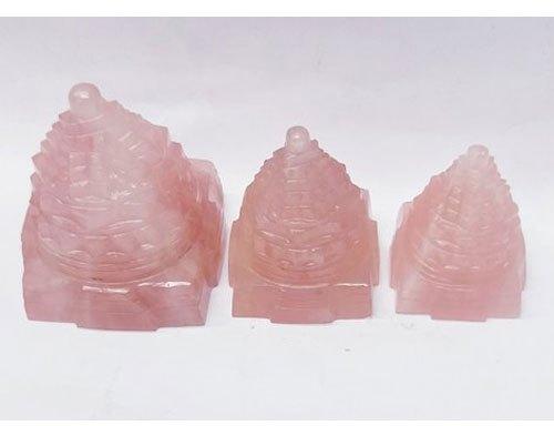 Rose Quartz Shree Yantra, Color : Pink