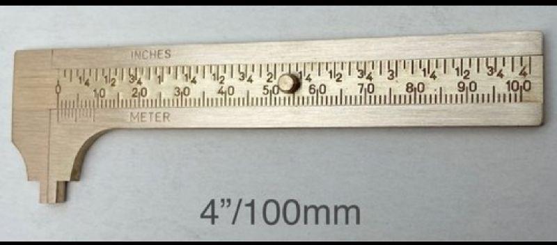 Pocket Brass Vernier Calipers 100mm, Display Type : Analogue