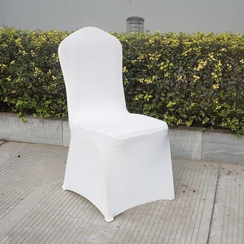 Plain Satin Chair Cover, Color : White