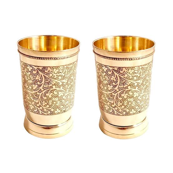 Brass Wine Glasses at Rs 390/set  Brass Wine Glasses in Moradabad
