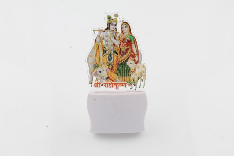 Acrylic Radha Krishna Night Lamp, Packaging Type : Carton Box