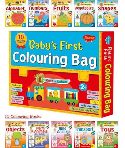 Baby's First Colouring Bag, Cover Material : Paper
