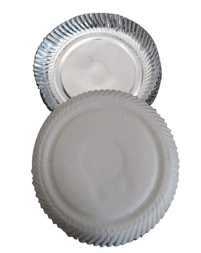 12 Inch Round Silver Foil Paper Plates at Rs 30 / Piece in Rajkot ...