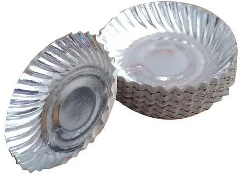 6 Inch Round Silver Foil Paper Plates at Rs 15.50 / Piece in Rajkot ...