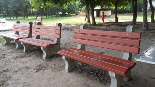 Rectangular Concrete Bench