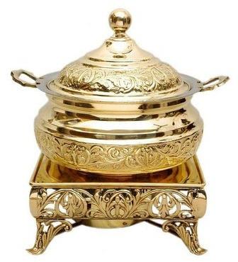 Brass Chafing Dishes, Capacity : 6 L