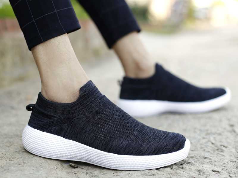 Buy Casual Long Socks Black Shoes for Men at Amazonin
