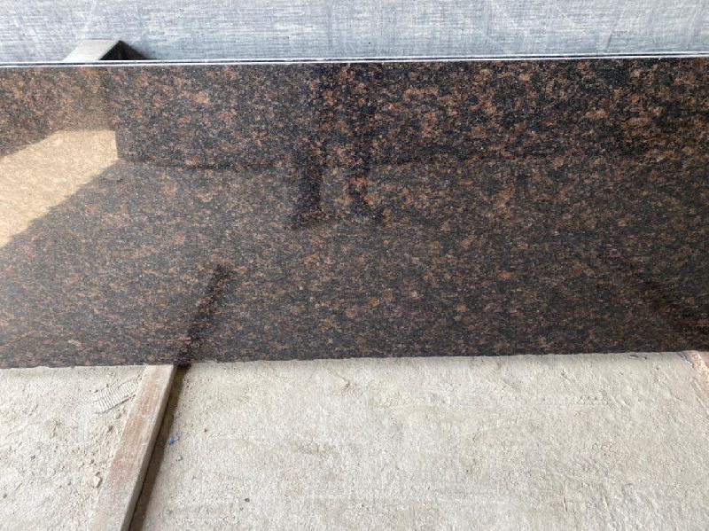 Tan Brown Granite Slab, for Counter top, Elevation, Flooring, Size : 180cm-320cm