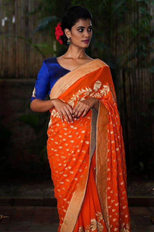 Banarasi Georgette Saree, Width : 45 Inches at Rs 7,550 / Piece in ...