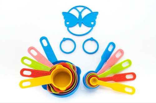 Plastic Measuring Spoons Set, Pattern : Plain