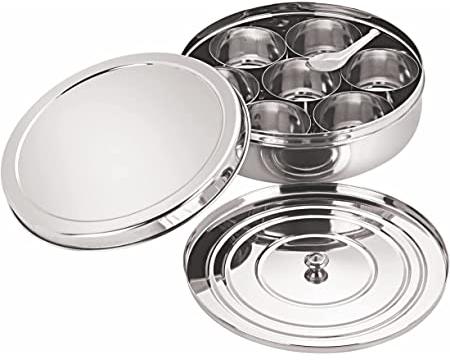 Neelam Stainless Steel Masala Dabba, Feature : Leakage Proof, Recyclable