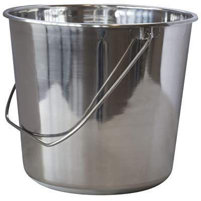 Polished Plain Stainless Steel Bucket, Shape : Cylindrical