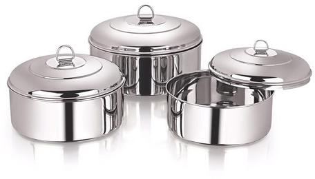 Plain Polished Stainless Steel Garma Dabba, Feature : Durable, High Quality, Shiny Look