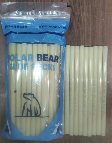 Polar Bear Hot Melt Glue Sticks, Length : 10 Inches