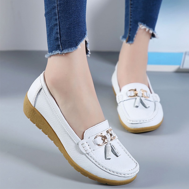Rexine Ladies Loafer Shoes, Feature : Light Weight, Durable, Attractive Design
