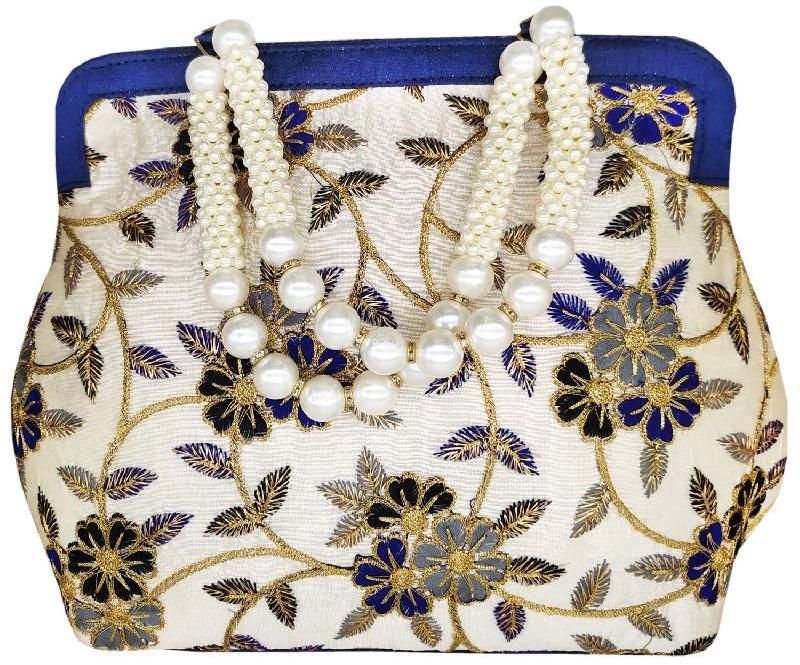 Ladies Embroidered Beaded Handbag