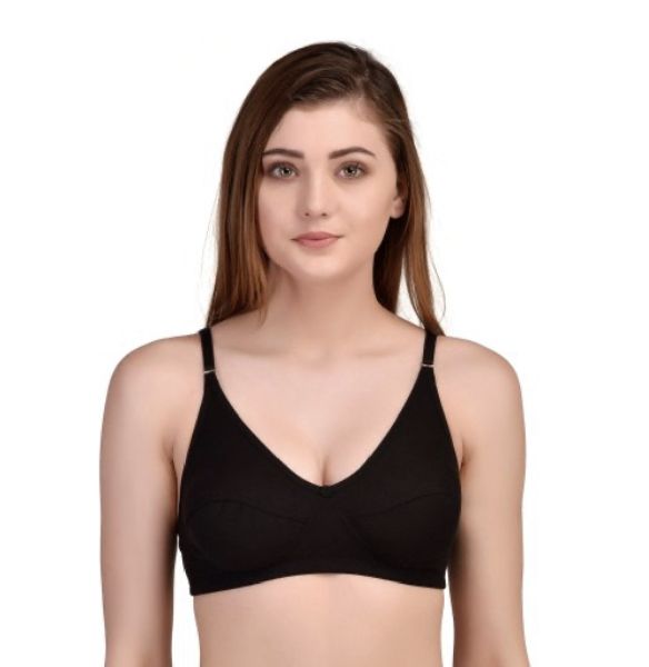 Plain Hosiery Red Color Full Coverage Bra at Rs 50/piece in New Delhi