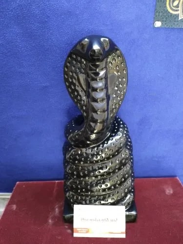 Black Marble Naag Devta Statue, for Handmade, Pattern : Carved