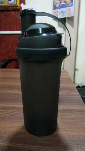 Black Plastic Shaker Bottle