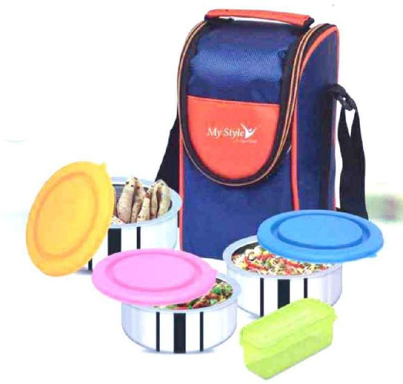 Equino Stainless Steel Lunch Box, Size : Standard