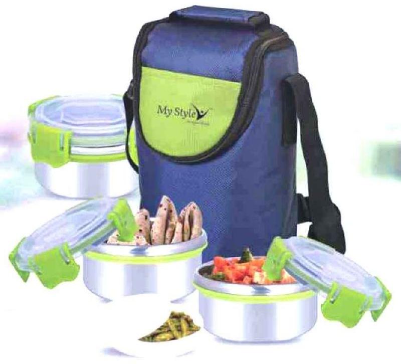 Happy 4 Pcs Stainless Steel Tiffin