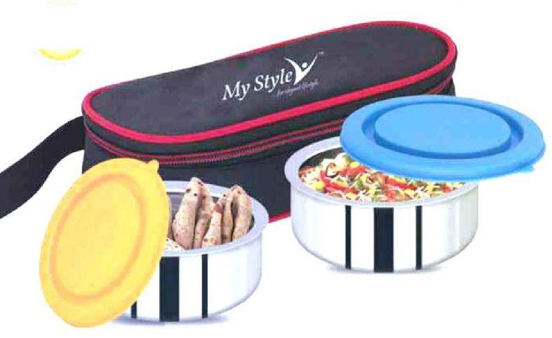 Omex Stainless Steel Lunch Box, Size : Standard