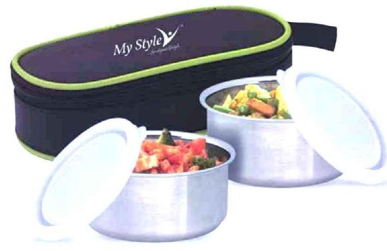 Twin 2 Pcs Stainless Steel Tiffin