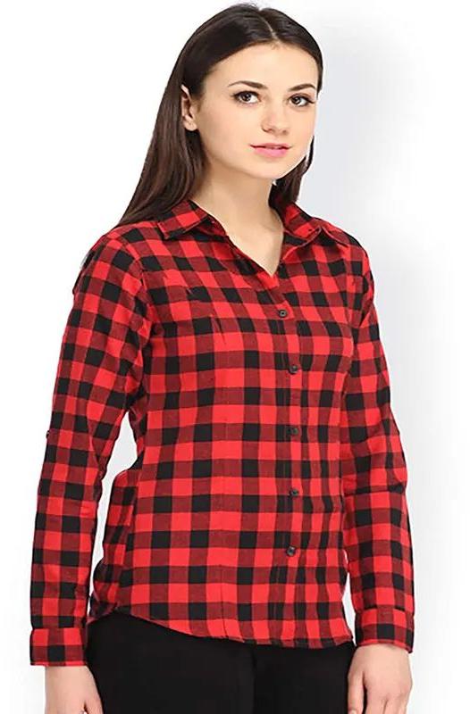 Checked Ladies Casual Shirts, Feature : Anti-Shrink, Anti-Wrinkle