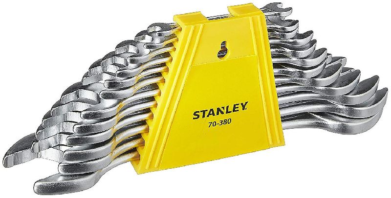 Chrome Vanadium Steel Stanley 70-380E 12 Pieces Double Open End Spanner Set