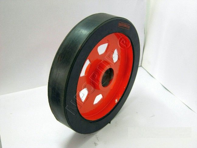 Rubber Trolley cast iron rubber bonded 12x2 Bearing Hub 6205