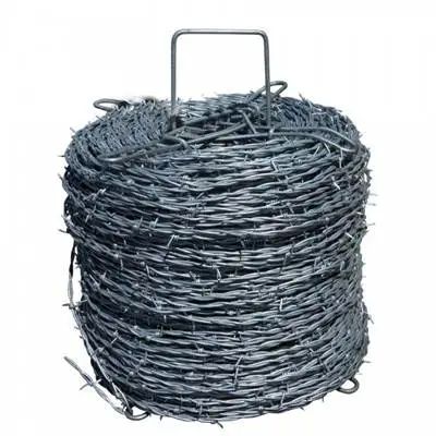 Silver GI Iron Barbed Wire Handle, for Industrial/ Defense/ Security