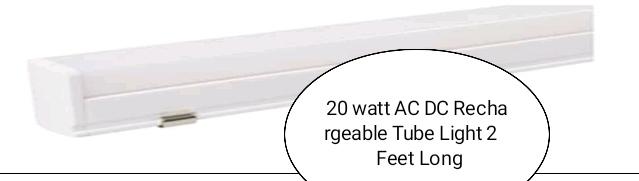 20 watt AC DC Rechargeable LED Tube Light