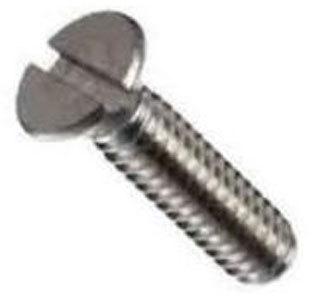 SS Slotted CSK Head Screw