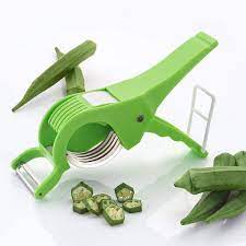 Plastic Veggie Cutter, Color : Green