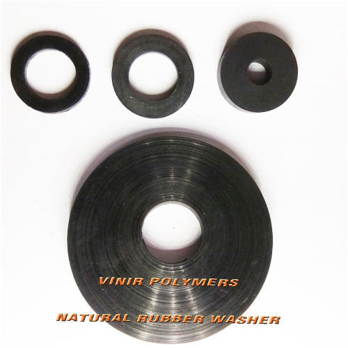 Natural Rubber Washer, Shape : Flat