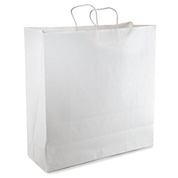 White Kraft Paper Bag, for Packaging, Shoppimg, Size : 12 x 4 x 16 inch