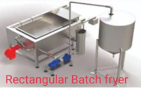 SS-304 Rectangular Batch Fryer Machine