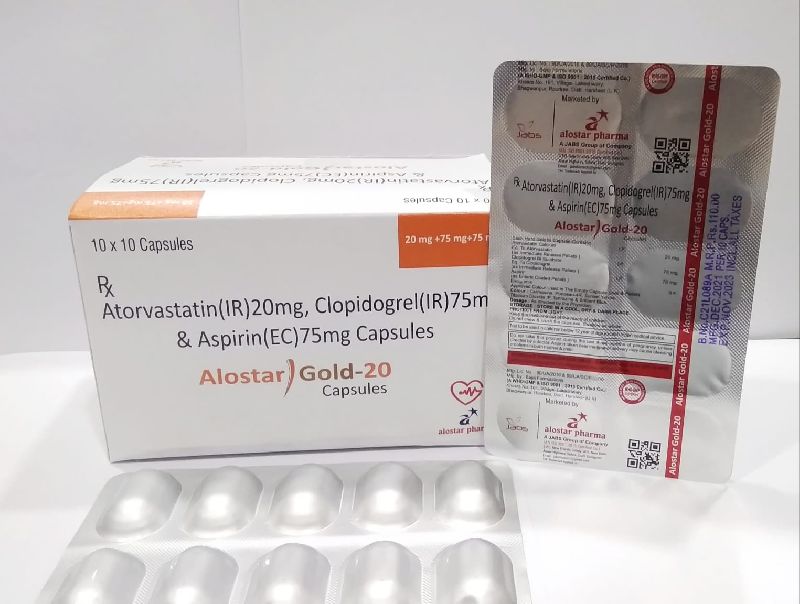  atrovastatin aspirin clopidogrel capsules, Shelf Life : 2 Year