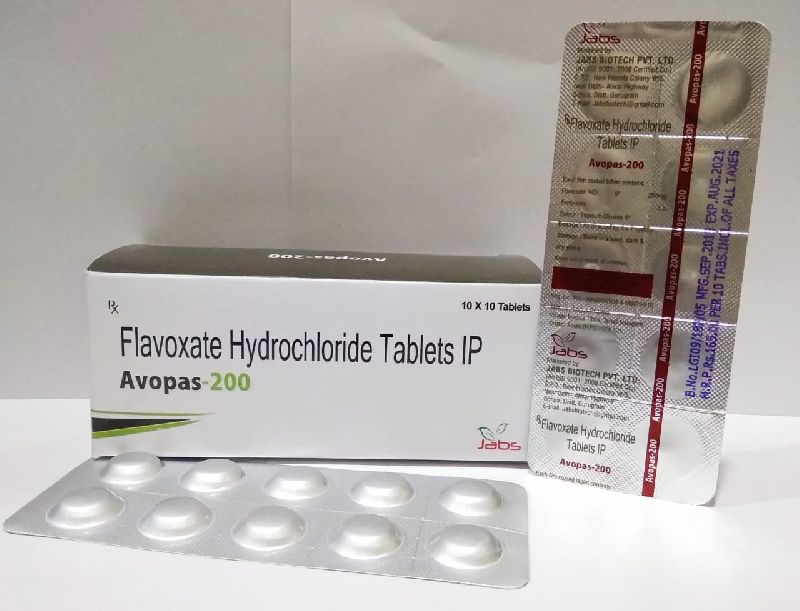 Flavoxate Hydrochloride 200mg Tablets