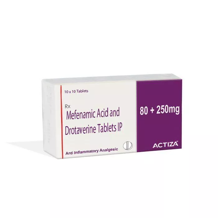 Drotaverine And Mefenamic Acid Tablets at Best Price in Surat Actiza Pharmaceutical Private