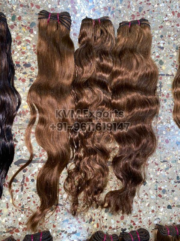 Single Drawn Human Hair, for Parlour, Personal, Style : Wavy