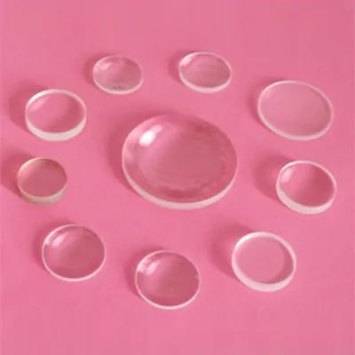 Crescent Glass Spherical Lenses, for Optical Components, Pattern : Plain